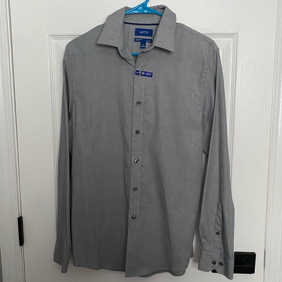👔2 for $20👔 NWOT - APT 9 Premier Flex Slim Fit - Button Up Dress Shirt - Small - Picture 2 of 6